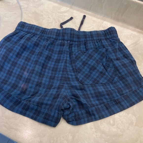 Southern Tide Cotton Shorts (2), sea green, navy plaid, drawstrings pockets Sz S - Picture 11 of 16